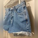 Forever 21 F21 Button-Up Mid-Rise Distressed Denim Blue Jean Concert Shorts - 29 Photo 2