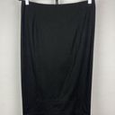 CAbi  550 Seamed Pencil Skirt Womens Black Stretch Knit Back Zipper Size 8 Photo 0