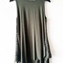 Karen Kane  Olive Green Lace Tank Top Women's Size M Photo 0