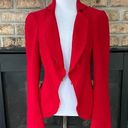 Edge TWILLEY ATELIER Raw- Open Front Jacket Crimson Red Size 6 Photo 0