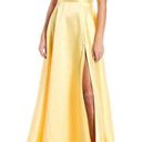 Dillard's Yellow Satin Dress Photo 5