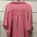 POL  Short Sleeve Button Up Bubblegum Pink Photo 2