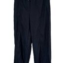 J.Jill  Navy Wide Leg Cropped Linen Blend Belted Pants Size Small Photo 1