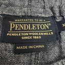 Pendleton  Women Gray Linen Pull On Skirt Mid Rise Chambray Sz XL Golf Business Photo 5