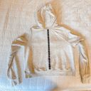 Sweaty Betty  Liberate Cropped Hooded Sweatshirt Hoodie Pullover Cream Photo 3