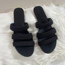 Rothy's ROTHY’S Women's Black Triple Band Slide Sandals Size 9.5 NWOB Photo 3