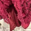 Love Riche  Lace Burgundy Dress size small Photo 7