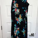 City Chic New,  Tropical Floral Print Ruffle Loop Button Front Hi-Low Maxi Dress Photo 5