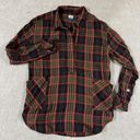 KAVU  Melita Shirt Plaid Flannel Cotton Rayon Pockets Womens Medium Small EUC Photo 4