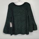 a.n.a NEW  Green Bell Sleeve Sweater Size L Photo 3