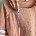 Varsity Lagaci Women's S Scoopneck  Hoodie Peach Pink Slouchy Beach Sweatshirt Photo 2