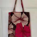 Old Navy Y2K Floral Pink & Brown Corduroy Tote Bag Photo 1