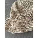 Krass&co Golden Grove Trading  Woven Sun Hat with Beading Detail Size S/M Photo 3