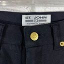 St. John  Signature High Rise Straight Leg Jeans in Black Size 2 Photo 7