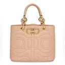 Salvatore Ferragamo  Gancino Leather Top-Handle Bag, Blush Pink UNIQUE! Sold Out Photo 2