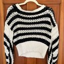 ZARA Black & Ecru Limited Edition Striped Sweater Photo 1