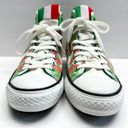 Converse  Chuck Taylor All Star High Top Sneakers 10 Women's Green Red Blue Shoes Photo 2