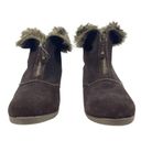 Sporto  Capri Faux Fur Snow Boots Suede Wedge Brown Size 7.5M Photo 2