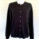 Croft & Barrow Black button Cardigan sweater Size Medium Photo 1