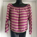 BCBGMAXAZRIA  Striped Cropped Top Size S Photo 0