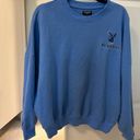 Playboy  by Pacsun Blue Crewneck Sweatshirt Photo 2