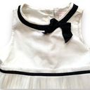 JACK Janie And  Holiday Portrait Dress Off White Tiered Tulle Black Ribbon Detail Photo 2