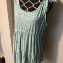 Harper EUC Haptics by Holly  Mint Green & White Floral Tie Babydoll dress size 1X Photo 1