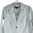 Talbots  Summer 2 Buttons Cotton Blazer Jacket White Size 10 Photo 3