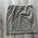 EXPRESS NWOT  L Brown Tweed High Rise Mini Skirt Photo 4