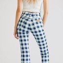 Wrangler ★ NWT -  Picnic Blue Plaid Crop Jeans ★ Photo 5