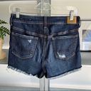 American Eagle  distressed high rise stretch shorts Photo 4