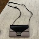 Michael Kors  Crossbody Purse Grey, Black & Silver Photo 0