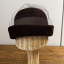 Krass&co Vintage 1960s ladies brown wool net hat Merrimac hat  Photo 1