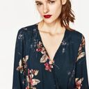 ZARA Floral Print V Neck Bodysuit Photo 0