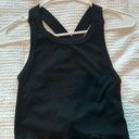 Princess Polly Black Cross Back Tank Top Photo 1