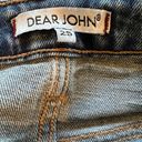 Dear John  Oakland Classic High Waisted Double Side Slit Denim Mini Skirt Size 25 Photo 6