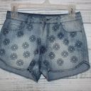 Daisy Mossimo High Rise Denim Embroidered  Shorts Photo 0