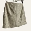 IRO  Jaja Beige Belted Cut Out Leather Mini Skirt Size 2 Photo 3