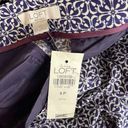 Loft NWT  Marisa Fluid Cuffed Pants (Sea Flower) - 6P (6 Petite) Photo 11