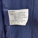 Vintage Blue Braefair  Trench Coat Rain Jacket Front Tie Size Women's 4 + Scarf Photo 14