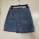 Rag and Bone  santa cruz mini skirt capitol button front denim size US 25 Photo 2