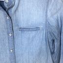 J Brand  fadeaway mandarin collar denim shirt sz S Photo 4