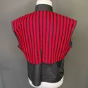 Red Black Vintage Western Crop Top Large Rodeo Cut Out Coastal Cowgirl Custom Size M Photo 1