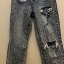 Pretty Little Thing Pretty Little Things Distressed High Rise Split Hem Jean Size 2 See Description Photo 1