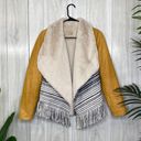 Nordstrom Chaser Leather Fringe Lined Jacket size S Small Photo 2