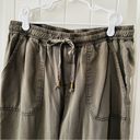 Thread and Supply  size small olive green pull on joggers draw string elastic waist Photo 3