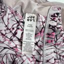 JoyLab  pink gray black glass print criss cross back padded sports bra Photo 6