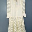 Alexis  Juliska Sheer-Paneled Maxi Blazer Dress/Gown NWT White/Ivory Size Small Photo 3