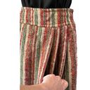 American Vintage  high waisted pleated boucle striped midi skirt size small Photo 10