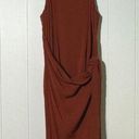 Majorelle  Dress Women's XS Spaghetti Straps Flattering Rust Red Knot Front Dress Photo 0